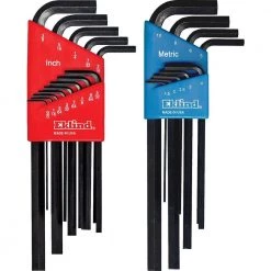 Combination Hex-L Key Set Sizes 0.050 in. to 3/8 in. and Size 1.5 mm to 10 mm (22-Piece) by Eklind