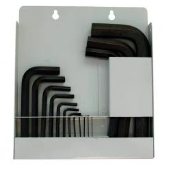 Hex-L Key Allen Wrench - 15-Pieces Set Metric MM Sizes 0.7-17 Short Series with Metal Box by Eklind