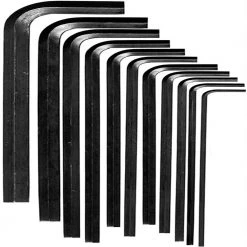 Hex-L Key Allen Wrench - Metric MM Sizes 1.5 in. to 10 in. Short Series, 11-Piece Set by Eklind