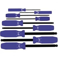 Metric MM Sizes 1.5-10 Ball-Hex (Allen) Screwdriver (9-Piece Set) by Eklind