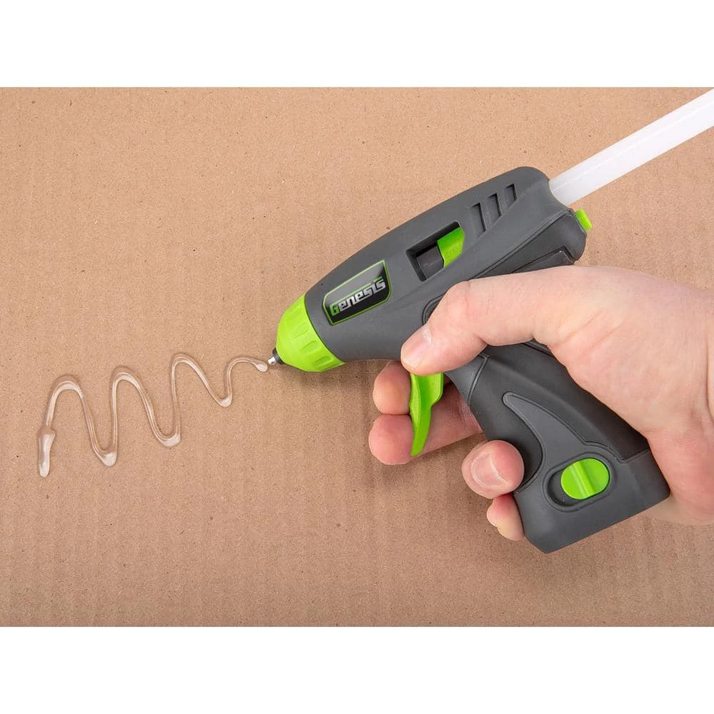 8-Volt Lithium-Ion Cordless Rapid Heat-Up Glue Gun with Battery Pack, Charging Stand, and 6 Glue Sticks by Genesis 4 8-Volt Lithium-Ion Cordless Rapid Heat-Up Glue Gun with Battery Pack, Charging Stand, and 6 Glue Sticks by Genesis - Image 2