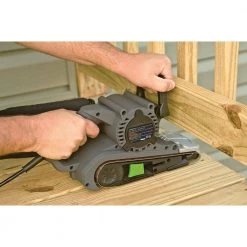 8 Amp 3 in. x 21 in. Single Lever Variable Speed Belt Sander with Adjustable Front Handle and Dust Bag by Genesis -Primefit Shop genesis belt sanders gbs321a 4f 1000