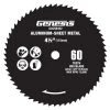 4 1/2 in. 60-Teeth High Speed Steel Circular Saw Blade for Aluminum and Sheet Metal by Genesis -Primefit Shop genesis circular saw blades gacsb452 64 1000