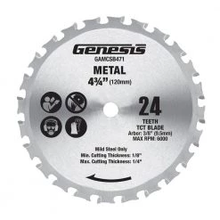 4-3/4 in. 24-Teeth Metal-Cutting Circular Saw Blade by Genesis
