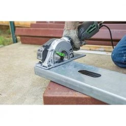 5.8 Amp 4-3/4 in. Control Grip Metal Cutting Compact Circular Saw with Chip Collector and Metal Cutting Blade by Genesis -Primefit Shop genesis circular saws gmcs547c 1f 1000