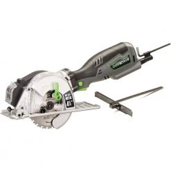5.8 Amp 4-3/4 in. Control Grip Metal Cutting Compact Circular Saw with Chip Collector and Metal Cutting Blade by Genesis