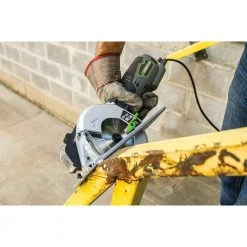 5.8 Amp 4-3/4 in. Control Grip Metal Cutting Compact Circular Saw with Chip Collector and Metal Cutting Blade by Genesis -Primefit Shop genesis circular saws gmcs547c c3 1000