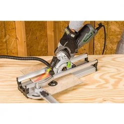 5.8 Amp 3-1/2 in. Control Grip Plunge Compact Circular Saw Kit with Laser, Hose, 3 Blades, Rip Guide and Bag by Genesis -Primefit Shop genesis circular saws gpcs535ck 1f 1000