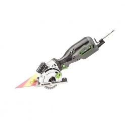 5.8 Amp 3-1/2 in. Control Grip Plunge Compact Circular Saw Kit with Laser, Hose, 3 Blades, Rip Guide and Bag by Genesis -Primefit Shop genesis circular saws gpcs535ck c3 1000