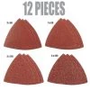 Universal Hook-and-Loop Sandpaper Assortment with 3 60-Grit, 3 80-Grit, 3 120-Grit and 3 240-Grit (12-Piece) by Genesis