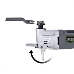 2.5 Amp Variable Speed Multi-Purpose Oscillating Tool and 17-Piece Universal Hook-And-Loop Accessory Set with Box by Genesis -Primefit Shop genesis oscillating tools gmt25t 4f 1000