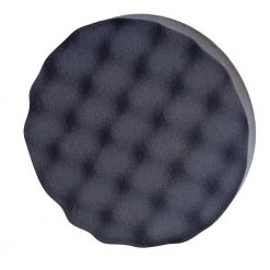 7 in. GAFPP7 Quick-Change Waffle-Pattern Foam Polishing Pad with Reusable Hook and Loop Backing by Genesis
