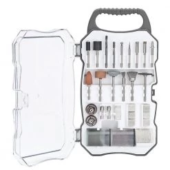 Universal Rotary Tool Accessory Set with Durable Carrying Case (70-Piece) by Genesis