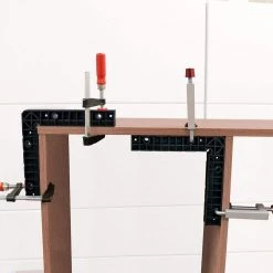 Fence Clamp Kit 100 Set - 90° Corner Clamp Positioning/Assembly Squares and Fence Clamp Bundle Anti-Marring (6-Piece) by Milescraft -Primefit Shop milescraft clamp sets 7350 1f 1000