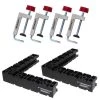 Fence Clamp Kit 100 Set - 90° Corner Clamp Positioning/Assembly Squares and Fence Clamp Bundle Anti-Marring (6-Piece) by Milescraft -Primefit Shop milescraft clamp sets 7350 64 1000