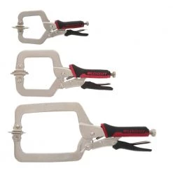 Assorted FaceClamp Bundle - Includes 2 in., 3 in. and 6 in. FaceClamps (3-Piece) by Milescraft