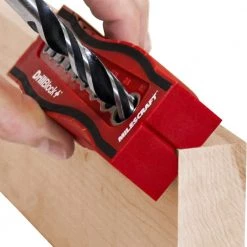 Drill Block Plus Handheld Drilling Guide w/9 Bushing Sizes - Easy To Cut On Flat, Edge Or Round Stock-Easy To Center by Milescraft -Primefit Shop milescraft drill attachments 1335 1f 1000