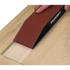 3 in. x 21 in. SandDevil3.0 Hand Sander with 80-Grit Sandpaper Belt by Milescraft -Primefit Shop milescraft power sander accessories 1605 4f 1000