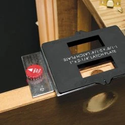 HingeMate300 - Complete Jig for Mortising Door & Jamb Hinges and Latch & Strike Plates. Router Bit Included by Milescraft -Primefit Shop milescraft router guides 1213 c3 1000