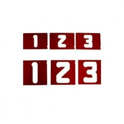 1.5 in. and 2.5 in. Vertical Number Template Set (40-Piece) by Milescraft