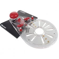 Universal Router Straight Edge and Curved Edge Guide with Bonus Mortising and Offset Base Features by Milescraft