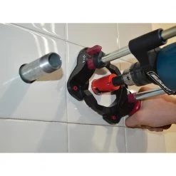 DrillMate Portable Drill Guide for 43mm Diameter Collar Drills - Multi-Angle Drilling Guide with Self-Centering Base by Milescraft -Primefit Shop milescraft workbench accessories 1368 c3 1000