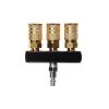 3-Way Bar Air Manifold with 1/4 in. 6-Ball Brass Couplers by Primefit 1 3-Way Bar Air Manifold with 1/4 in. 6-Ball Brass Couplers by Primefit -Primefit Shop primefit air compressor parts m1402 5 64 1000