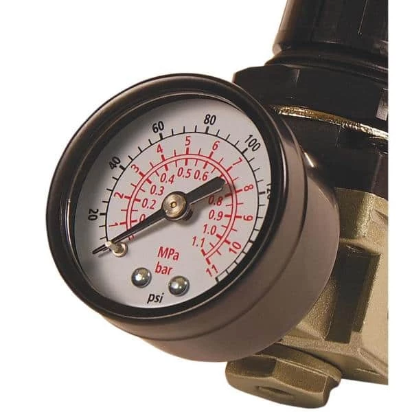 1/4 in. NPT Mini Air Regulator with Steel-Protected Gauge by Primefit 4 1/4 in. NPT Mini Air Regulator with Steel-Protected Gauge by Primefit - Image 2