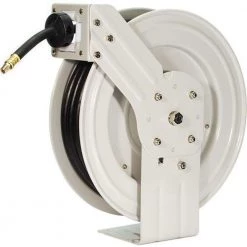 50 ft. Industrial Grade Retractable Air Hose Reel with Rubber Air Hose by Primefit