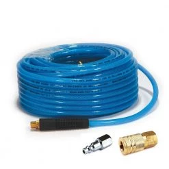 1/4 in. x 100 ft. Polyurethane Air Hose with Coupler/Plug Maximum 200 PSI Pressure by Primefit