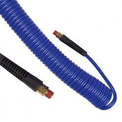 PU14025P Polyurethane Recoil Air Hose 1/4 in. x 25 ft. with Field Repairable Swivel Ends by Primefit -Primefit Shop primefit air hoses pur14025p 4f 1000