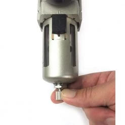 100 PSI Intermediate Air Filter with Steel-Protected Cage with 3/8 in. NPT by Primefit -Primefit Shop primefit air tool accessory kits f3802 1f 1000