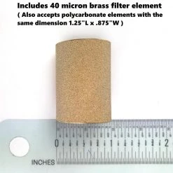 100 PSI Intermediate Air Filter with Steel-Protected Cage with 3/8 in. NPT by Primefit -Primefit Shop primefit air tool accessory kits f3802 4f 1000