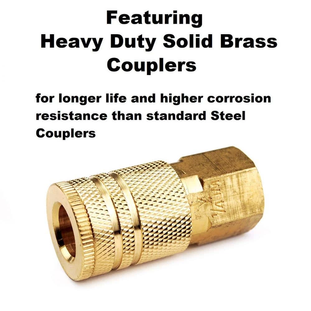 Air Accessory Kit with 25 ft. Recoil Air Hose (20-Piece) by Primefit 5 Air Accessory Kit with 25 ft. Recoil Air Hose (20-Piece) by Primefit - Image 3