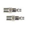 1/4 in. Industrial Steel Plug Set with 1/4 in. Male NPT (2-Piece) by Primefit -Primefit Shop primefit air tool accessory kits ip1414ms 2 64 1000