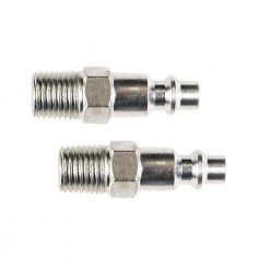 1/4 in. Industrial Steel Plug Set with 1/4 in. Male NPT (2-Piece) by Primefit