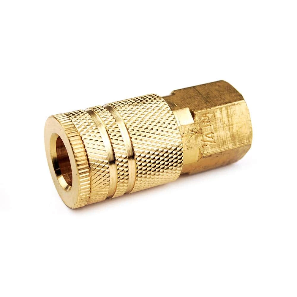 1/4 in. Industrial 6-Ball Brass Coupler with 1/4 in. Female NPT by Primefit 5 1/4 in. Industrial 6-Ball Brass Coupler with 1/4 in. Female NPT by Primefit - Image 3
