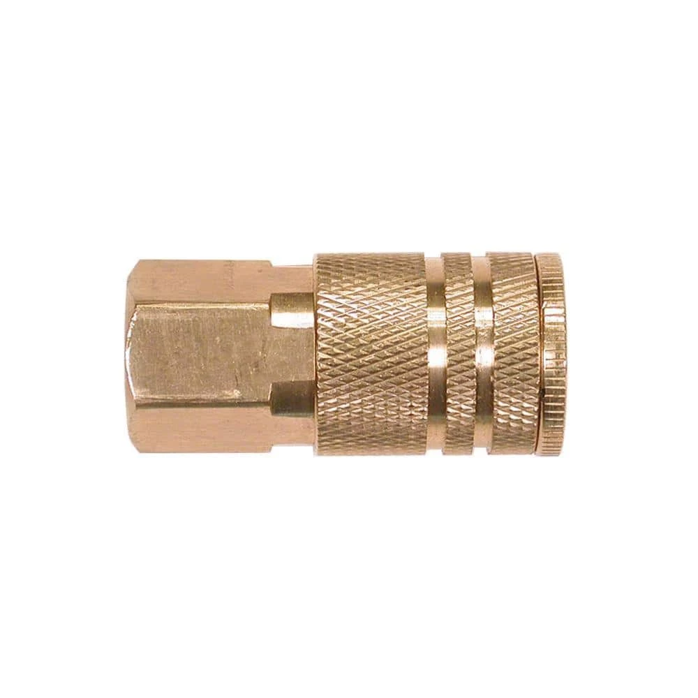 1/4 in. Industrial 6-Ball Brass Coupler with 1/4 in. Female NPT by Primefit 3 1/4 in. Industrial 6-Ball Brass Coupler with 1/4 in. Female NPT by Primefit