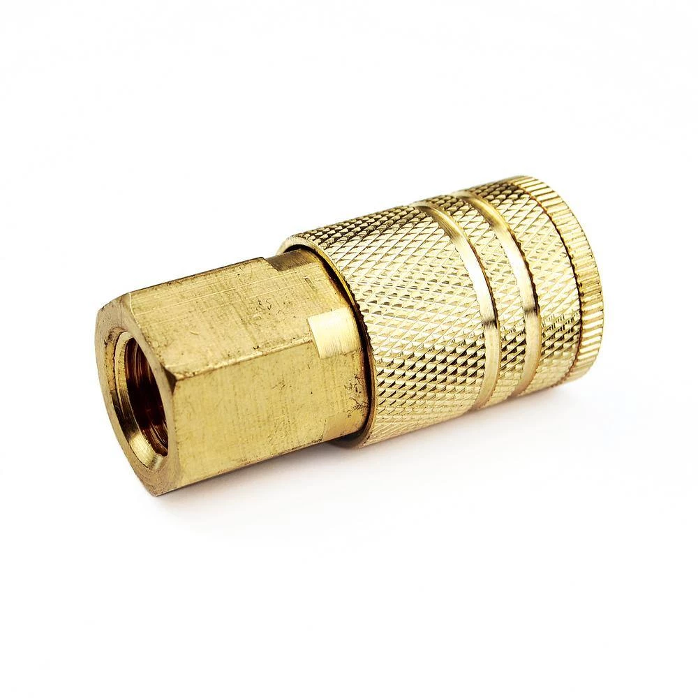 1/4 in. Industrial 6-Ball Brass Coupler with 1/4 in. Female NPT by Primefit 4 1/4 in. Industrial 6-Ball Brass Coupler with 1/4 in. Female NPT by Primefit - Image 2