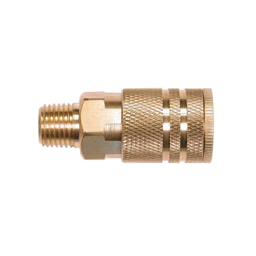 1/4 in. Industrial 6-Ball Brass Coupler with 1/4 in. Male NPT by Primefit 3 1/4 in. Industrial 6-Ball Brass Coupler with 1/4 in. Male NPT by Primefit