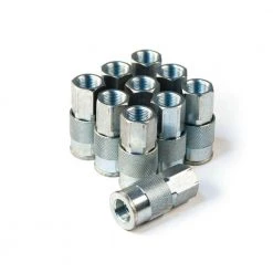 3/8 in. x 3/8 in. Female NPT Industrial Steel Coupler Bulk Bagged (10-Pack) by Primefit