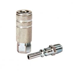 1/4 in. Lincoln Steel Coupler Set with Male Plug (2-Piece) by Primefit