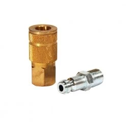 1/4 in. Automotive Brass Coupler Set with Male Plug (2-Piece) by Primefit