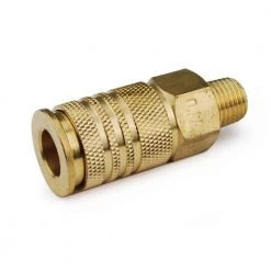 1/4 in. Universal Brass Coupler with 1/4 in. Male NPT by Primefit -Primefit Shop primefit air tool fittings uc1414mb 4f 1000