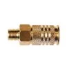 1/4 in. Universal Brass Coupler with 1/4 in. Male NPT by Primefit -Primefit Shop primefit air tool fittings uc1414mb 64 1000